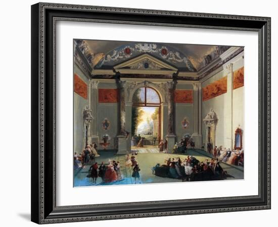 Venetian Conversation-Giuseppe Bernardino Bison-Framed Giclee Print