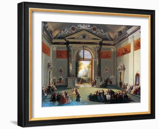 Venetian Conversation-Giuseppe Bernardino Bison-Framed Giclee Print