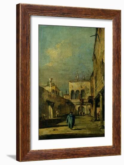 Venetian Courtyard-Francesco Guardi-Framed Giclee Print