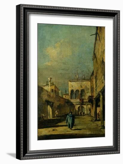 Venetian Courtyard-Francesco Guardi-Framed Giclee Print