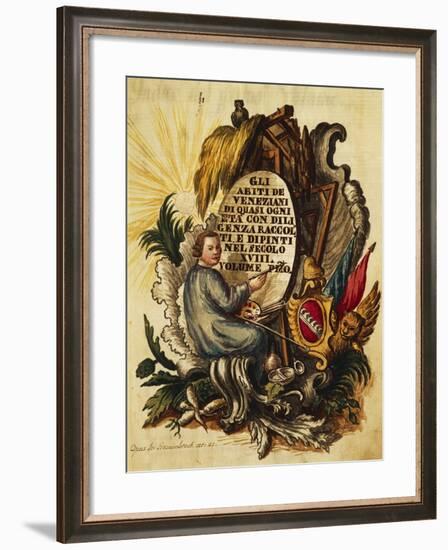 Venetian Dress for All Ages-Giovanni Grevembroch-Framed Giclee Print