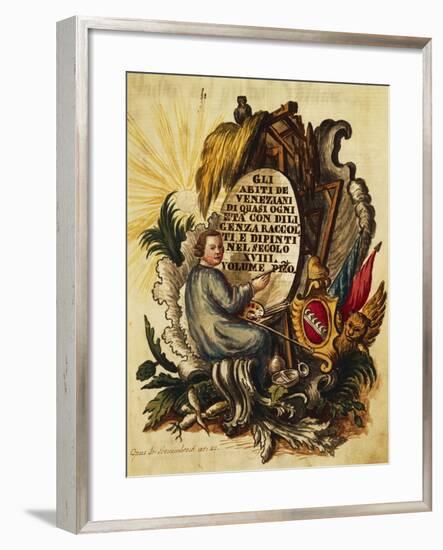 Venetian Dress for All Ages-Giovanni Grevembroch-Framed Giclee Print