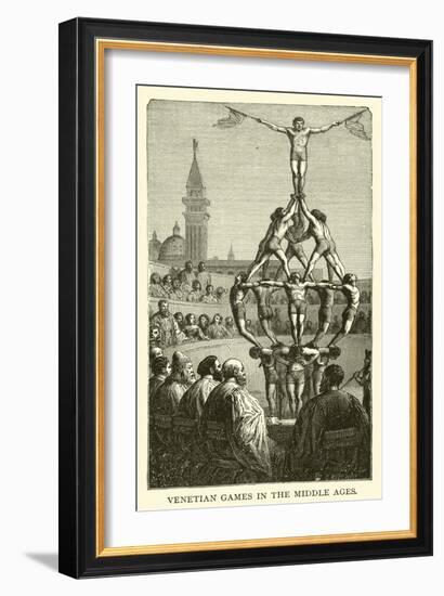 Venetian Games in the Middle Ages-null-Framed Giclee Print