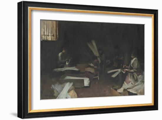 Venetian Glass Workers, 1880-82-John Singer Sargent-Framed Giclee Print