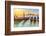 Venetian Gondolas at Sunrise, Venice, Italy-sborisov-Framed Photographic Print