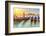 Venetian Gondolas at Sunrise, Venice, Italy-sborisov-Framed Photographic Print