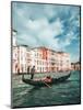 Venetian Gondolier Punts Gondola in Venice, Italy-World Image-Mounted Photographic Print