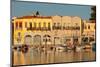 Venetian harbor, Rethymno, Crete, Greek Islands, Greece, Europe-Markus Lange-Mounted Photographic Print
