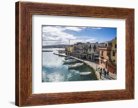 Venetian Harbour, Rethymno, Crete, Greek Islands, Greece, Europe-Michael Runkel-Framed Photographic Print