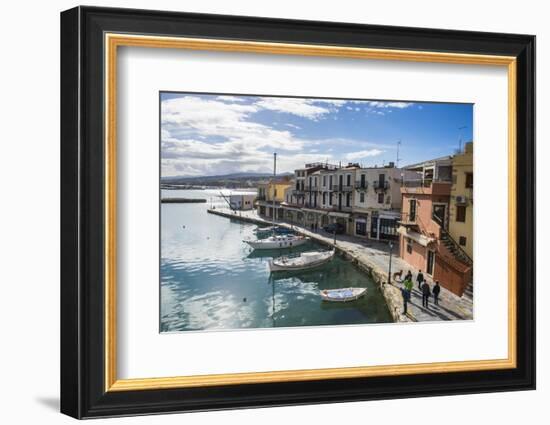 Venetian Harbour, Rethymno, Crete, Greek Islands, Greece, Europe-Michael Runkel-Framed Photographic Print