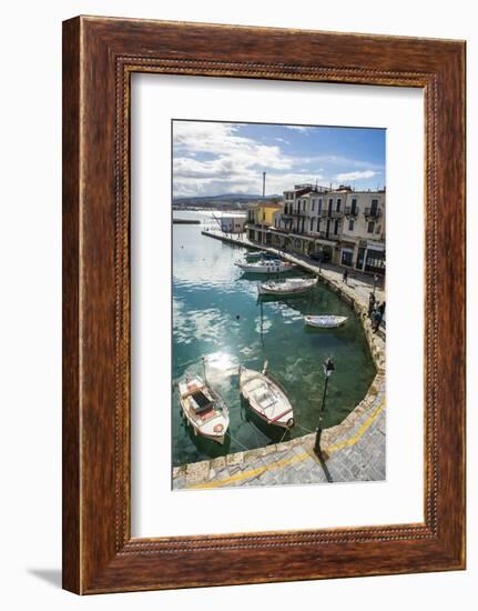 Venetian Harbour, Rethymno, Crete, Greek Islands, Greece, Europe-Michael Runkel-Framed Photographic Print