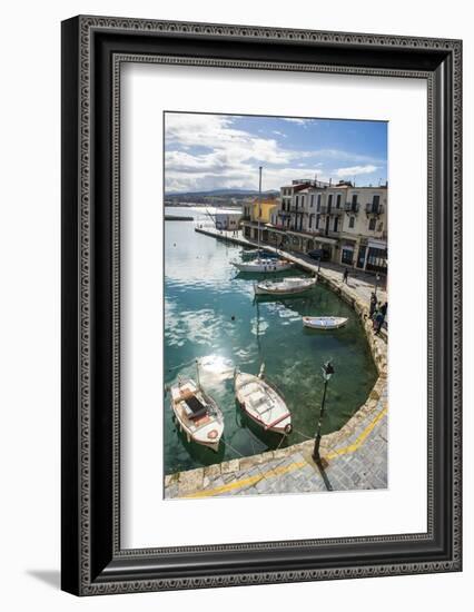 Venetian Harbour, Rethymno, Crete, Greek Islands, Greece, Europe-Michael Runkel-Framed Photographic Print