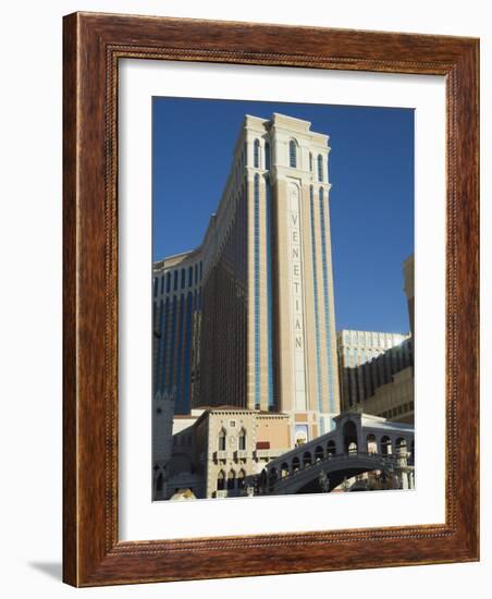 Venetian Hotel on the Strip, Las Vegas, Nevada, USA-Robert Harding-Framed Photographic Print