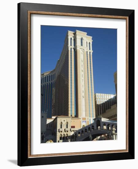 Venetian Hotel on the Strip, Las Vegas, Nevada, USA-Robert Harding-Framed Photographic Print