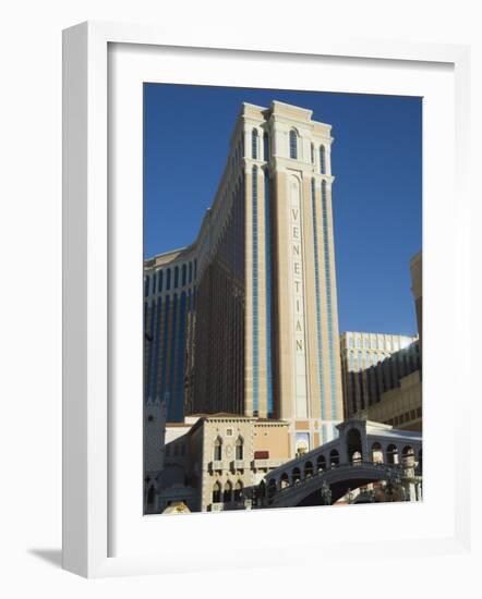 Venetian Hotel on the Strip, Las Vegas, Nevada, USA-Robert Harding-Framed Photographic Print