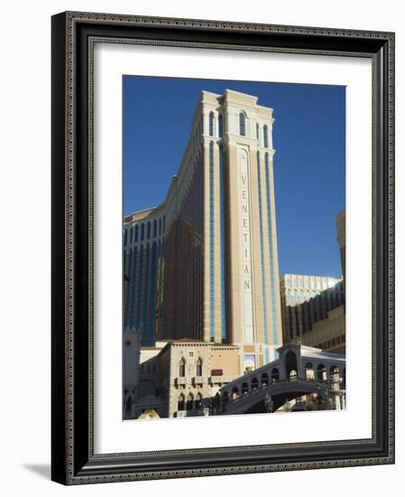 Venetian Hotel on the Strip, Las Vegas, Nevada, USA-Robert Harding-Framed Photographic Print