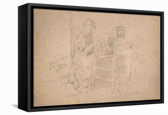 Venetian Lace Making, 1877-8-William Merritt Chase-Framed Premier Image Canvas