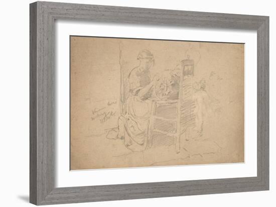 Venetian Lace Making, 1877-8-William Merritt Chase-Framed Giclee Print