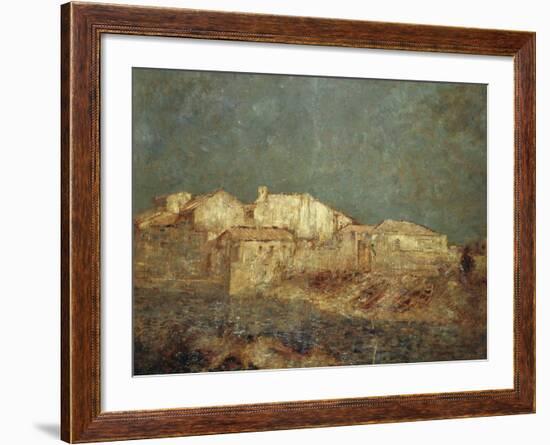 Venetian Landscape or Fishing District in Venice, 1908-Odilon Redon-Framed Giclee Print