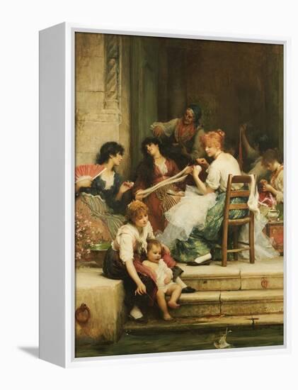 Venetian Life, 1884-Samuel Luke Fildes-Framed Premier Image Canvas