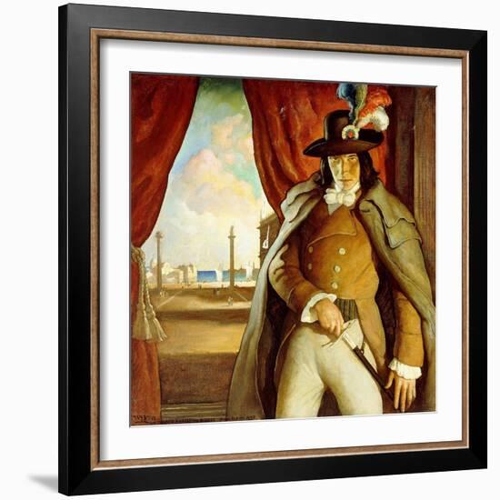 Venetian Mask, A Romance, 1937 (Oil on Canvas)-Newell Convers Wyeth-Framed Giclee Print