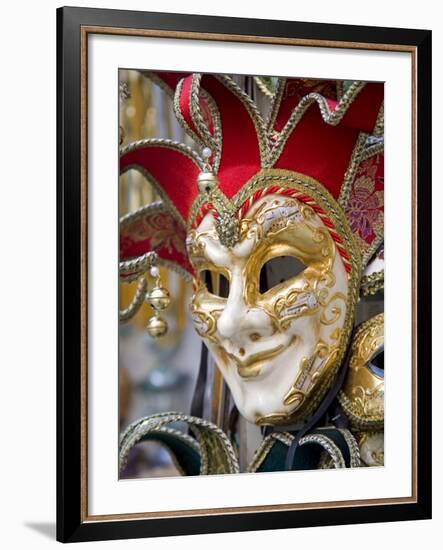Venetian Mask, Venice, Veneto, Italy, Europe-Richard Cummins-Framed Photographic Print
