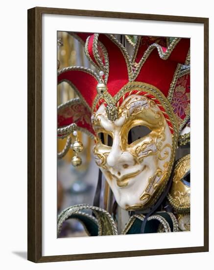 Venetian Mask, Venice, Veneto, Italy, Europe-Richard Cummins-Framed Photographic Print