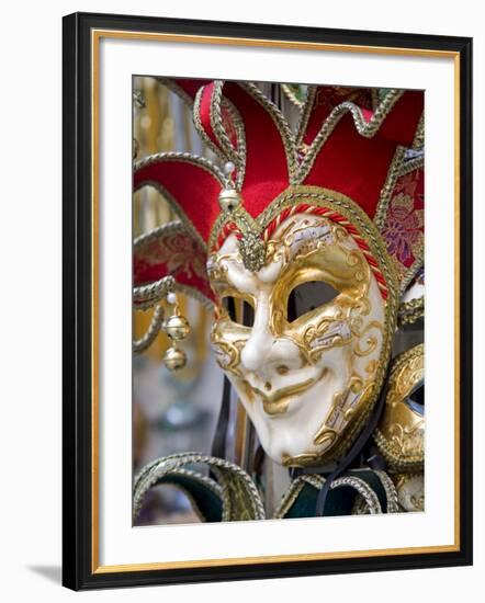 Venetian Mask, Venice, Veneto, Italy, Europe-Richard Cummins-Framed Photographic Print