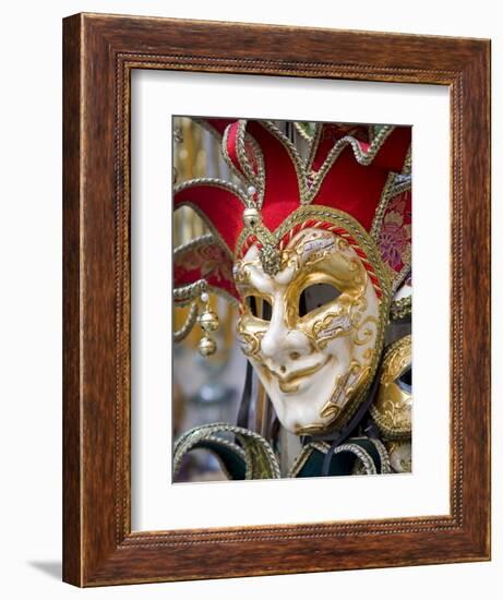 Venetian Mask, Venice, Veneto, Italy, Europe-Richard Cummins-Framed Photographic Print