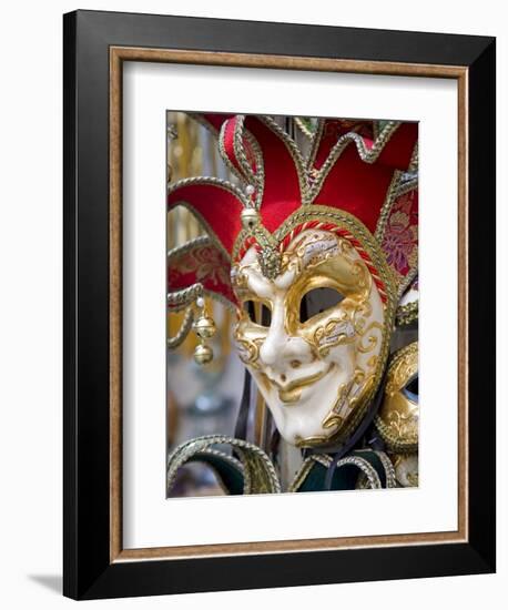 Venetian Mask, Venice, Veneto, Italy, Europe-Richard Cummins-Framed Photographic Print
