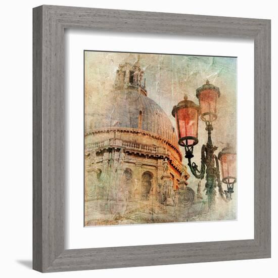 Venetian Pictures - Artwork In Painting Style-Maugli-l-Framed Art Print