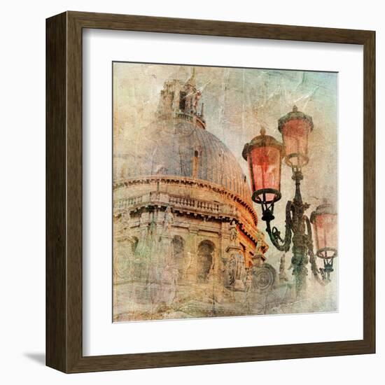 Venetian Pictures - Artwork In Painting Style-Maugli-l-Framed Art Print