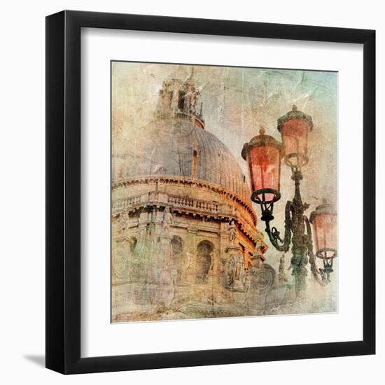 Venetian Pictures - Artwork In Painting Style-Maugli-l-Framed Art Print