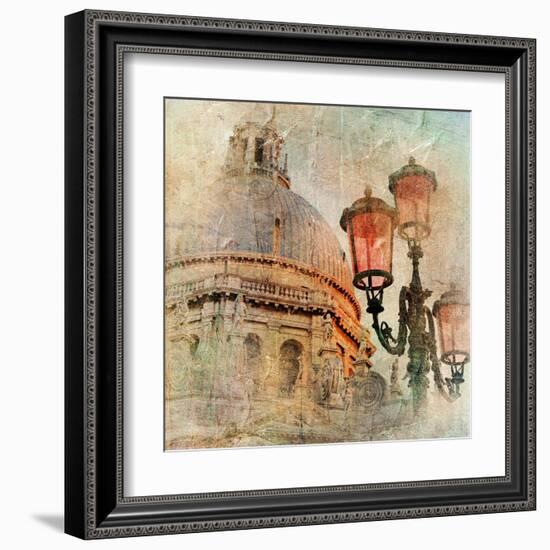 Venetian Pictures - Artwork In Painting Style-Maugli-l-Framed Art Print