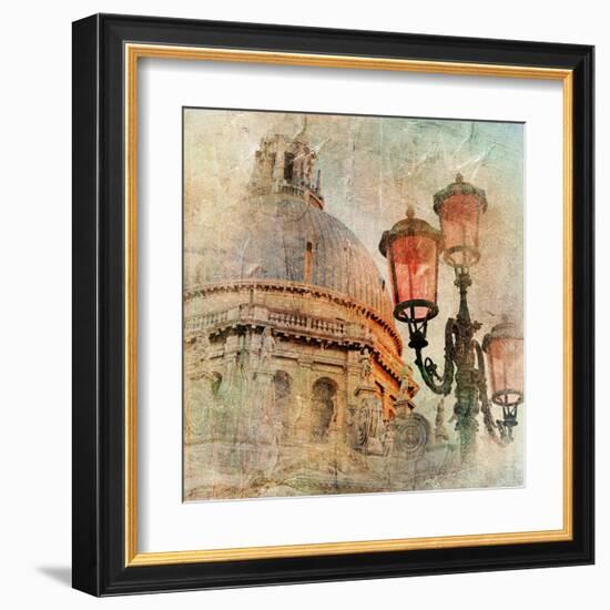 Venetian Pictures - Artwork In Painting Style-Maugli-l-Framed Art Print