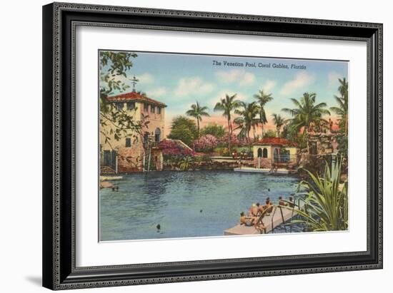 Venetian Poll, Coral Gables, Florida-null-Framed Premium Giclee Print