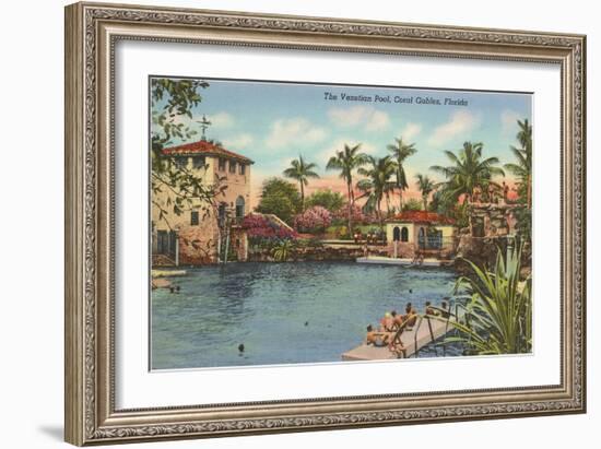 Venetian Poll, Coral Gables, Florida-null-Framed Art Print