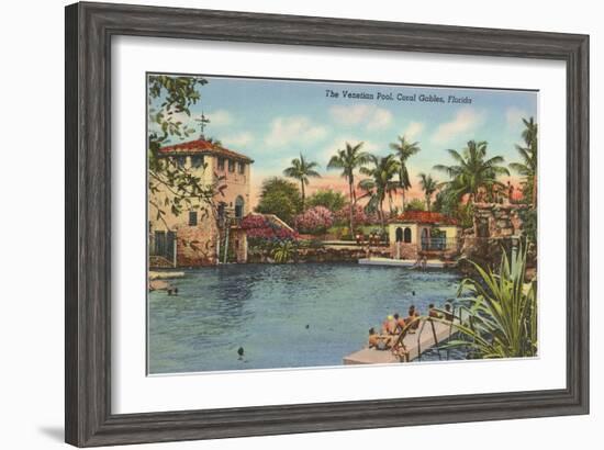 Venetian Poll, Coral Gables, Florida-null-Framed Art Print