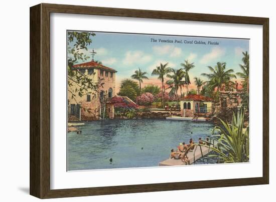 Venetian Poll, Coral Gables, Florida-null-Framed Art Print