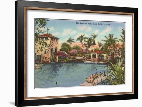 Venetian Poll, Coral Gables, Florida-null-Framed Art Print