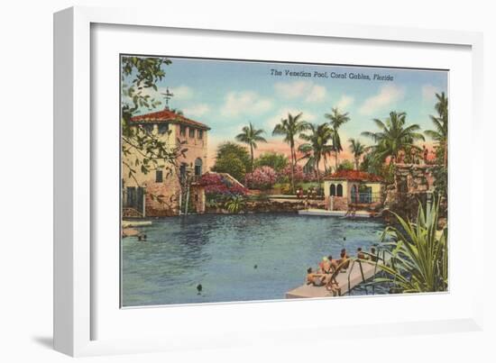 Venetian Poll, Coral Gables, Florida-null-Framed Art Print