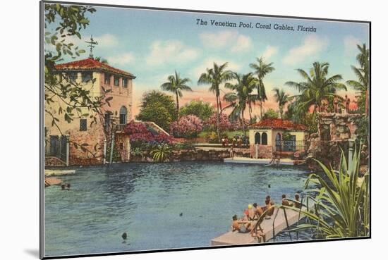 Venetian Poll, Coral Gables, Florida-null-Mounted Art Print