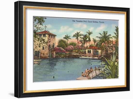 Venetian Poll, Coral Gables, Florida-null-Framed Art Print