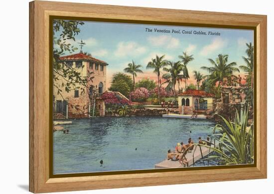 Venetian Poll, Coral Gables, Florida-null-Framed Stretched Canvas
