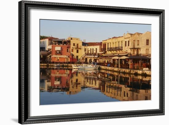 Venetian Port of Rethymnon, Crete, Greek Islands, Greece, Europe-Bruno Morandi-Framed Photographic Print