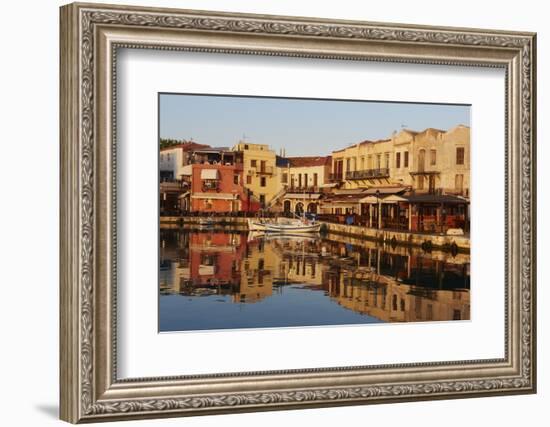 Venetian Port of Rethymnon, Crete, Greek Islands, Greece, Europe-Bruno Morandi-Framed Photographic Print