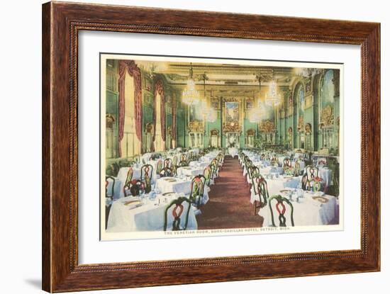 Venetian Room, Book-Cadillac Hotel, Detroit, Michigan-null-Framed Art Print