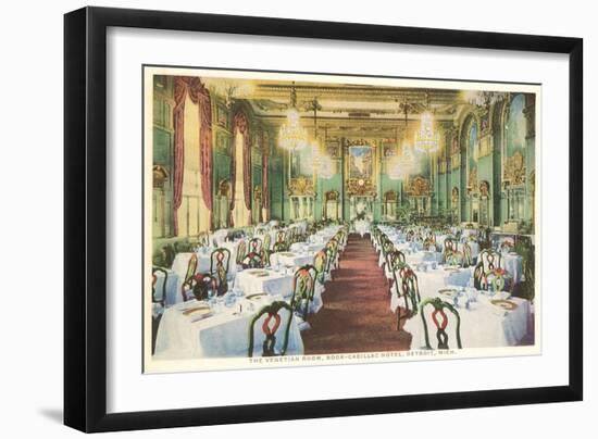 Venetian Room, Book-Cadillac Hotel, Detroit, Michigan-null-Framed Art Print