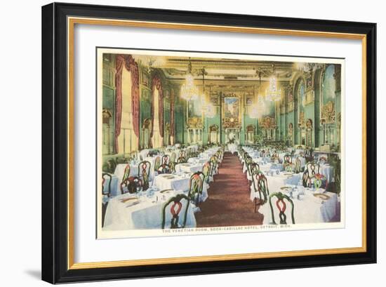 Venetian Room, Book-Cadillac Hotel, Detroit, Michigan-null-Framed Art Print