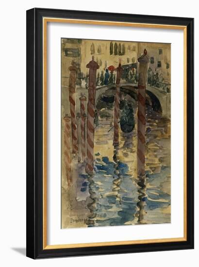 Venetian Scene-Jean-Baptiste-Camille Corot-Framed Giclee Print